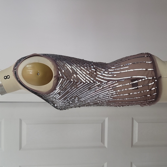 Silver sequin tank size small, by chaudry kc - Picture 2 of 6